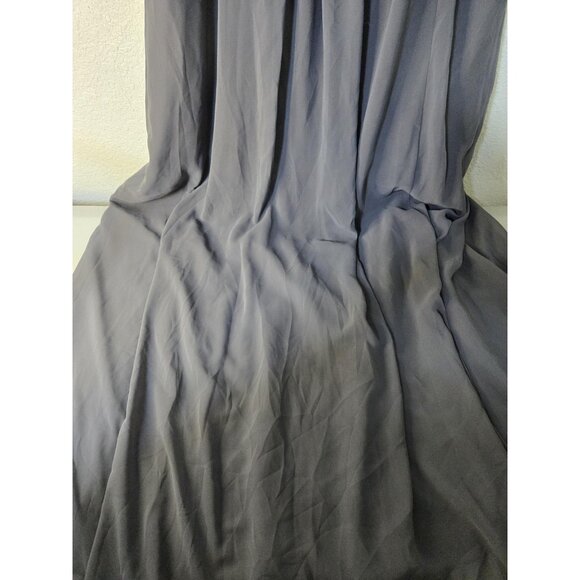 David's Bridal Dress Womens 18 Gray Beaded Empire Waist Chiffon Prom Gown Formal - Picture 3 of 9